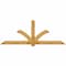 Ekena Millwork Redmond Rough Sawn Timber Gable Bracket, Western Red Cedar, 108"W x 40"H x 2"D x 6"F, 9/12 Pitch GBW108X40X0206RED00RWR - alternate 1